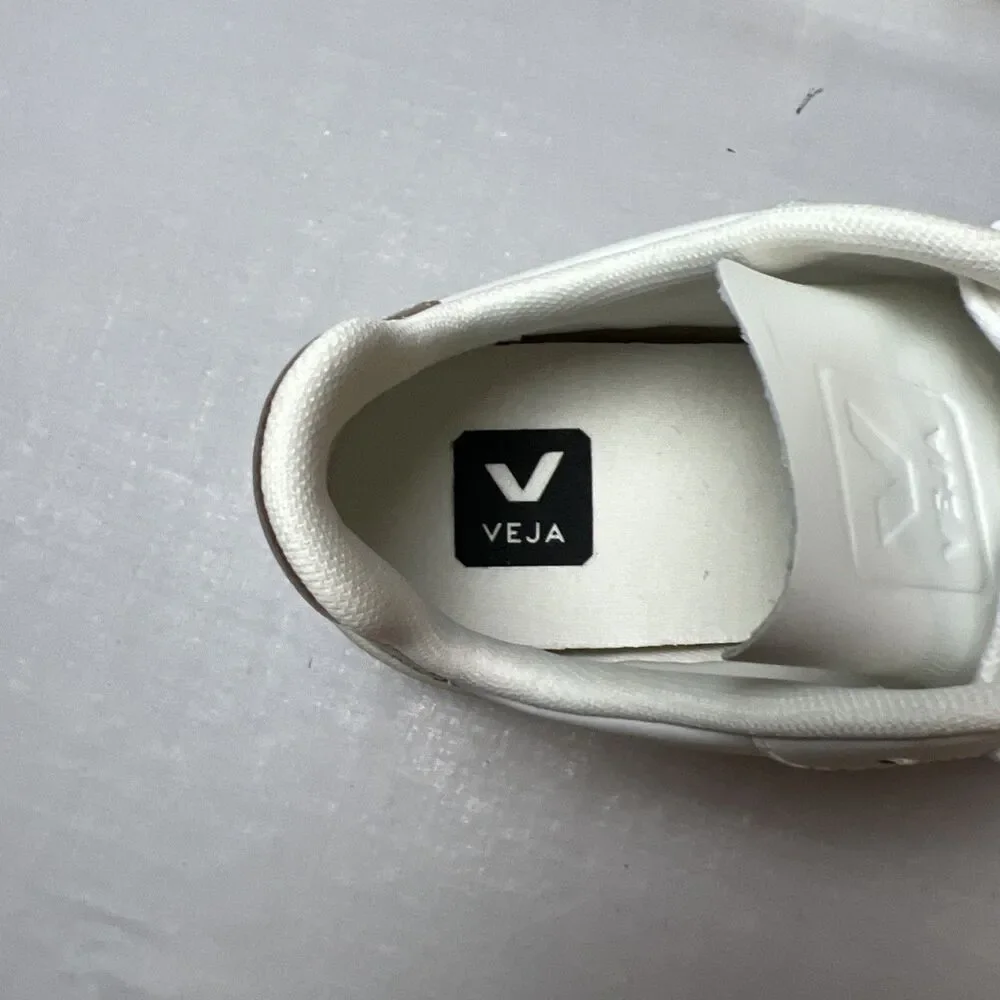 Veja V-10 Leather Extra White Platine Size 6 NIB - Picture 6 of 8